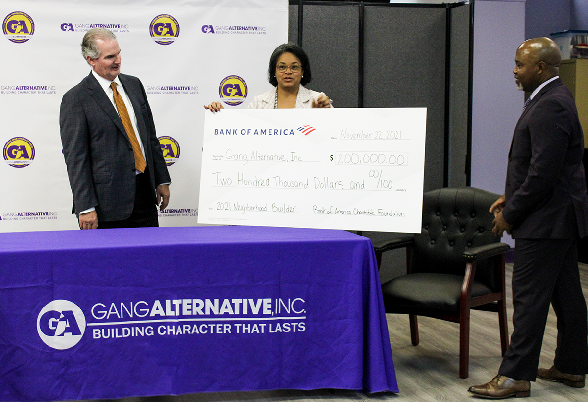 Gang Alternative, Inc. ﻿Receives Bank of America 2021 Neighborhood Builders Award